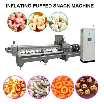 Hot Sale Corn Puff Snacks Expanded Crunchy Leisure Food Extruder Machinery Manufacturer