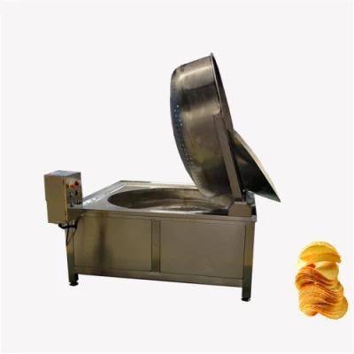 Machine Fryer for Vegetables Industrial Onion Frying Machine with Gas Heating