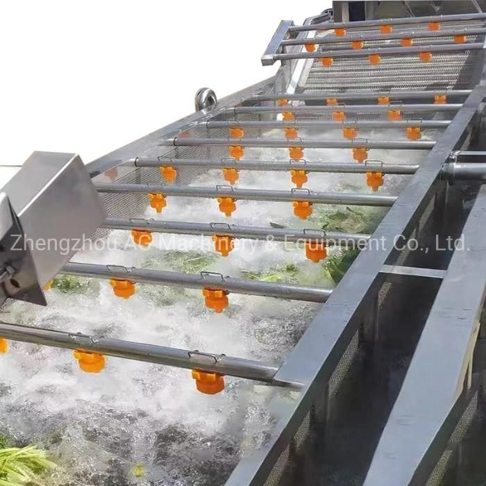 Continuously Fruits and Vegetables Air Bubble Washing Machine for Sale