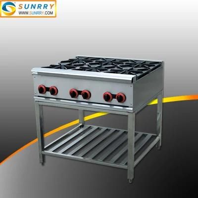 New Designed Freestanding Commercial 6 Burner Gas Range