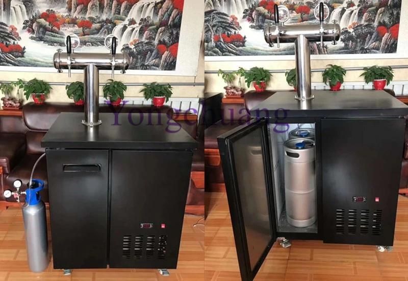 Draft Beer Dispenser Equipment / Beer Dispenser Cooler with Beer Tank and CO2 Bottle