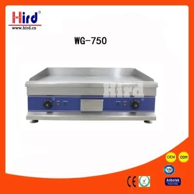 Electric Griddle (Wg-750) Half Flat&Half Ribbed/ All Flat Ce Bakery Equipment BBQ Catering ...