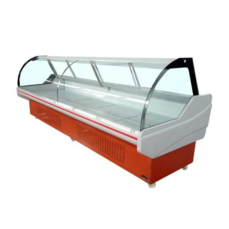 Butchery Supermarket Commercial Meat Freezer Refrigerator Chiller Showcase Fresh Meat Display Fridge