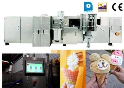 Temperature and Time Control Double Head Electric Ice Cream Cone Waffle Maker Machine,