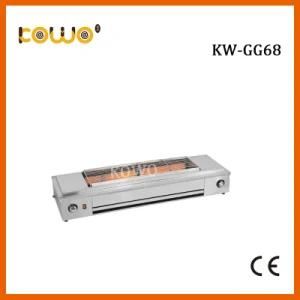 Professional Portable Table Top restaurant Kitchen Equipment 2 Burner BBQ Smokeless Gas ...