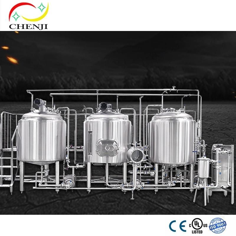 1000L 2000L SUS 304 / 316 Brewhouse with Customize Service