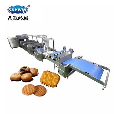 Skywin Factory CE Automatic High Capacity Biscuit Making Machine for Hard &amp; Soft Cookies
