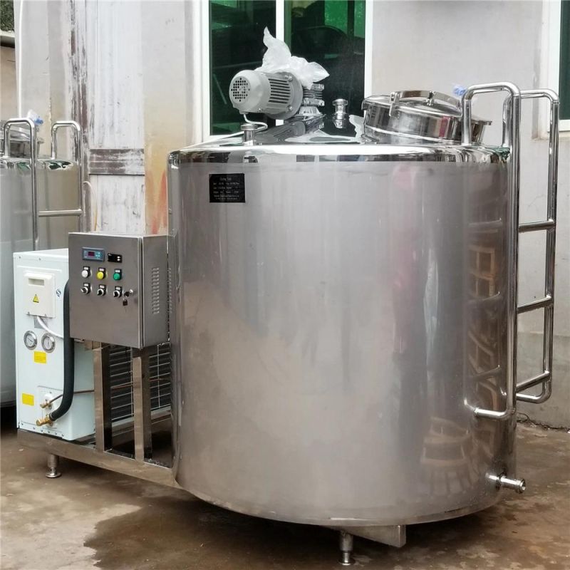 2000L 3000L Self-Cleaning Milk Tank with Air Compressor Price