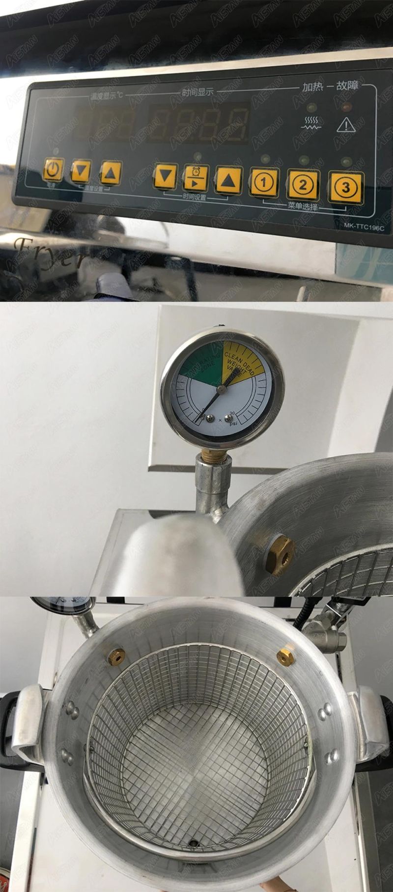 Mdxz16b Electric Professional Commercial Counter Top Pressure Fryer Pot Chicken French Fry Chips Deep Fryer 220V/110V 15L