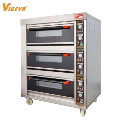 6 9 12 Trays Commercial Bakery Equipment Electric Gas Bread Pizza Biscuit Baking Oven for ...