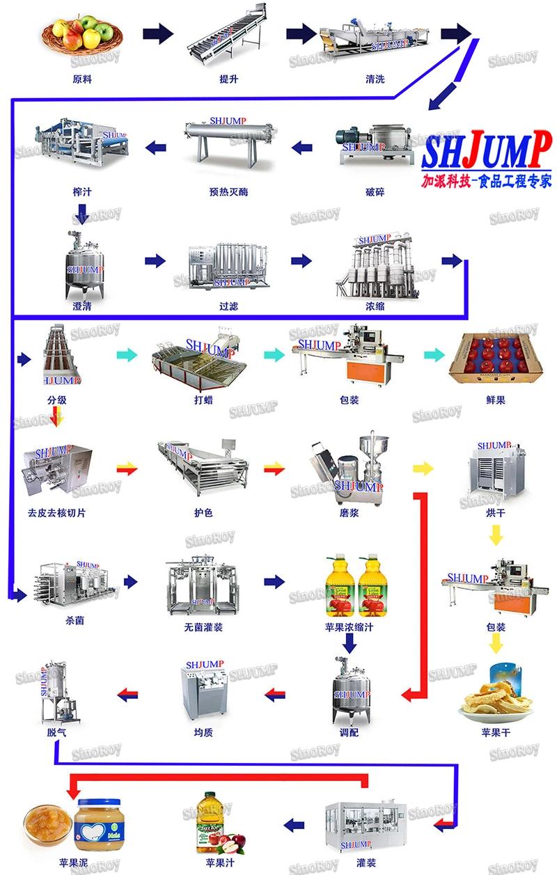 Professional Manufacture Apple Juice Production Line/Apple Juice Processing Plant for Sale