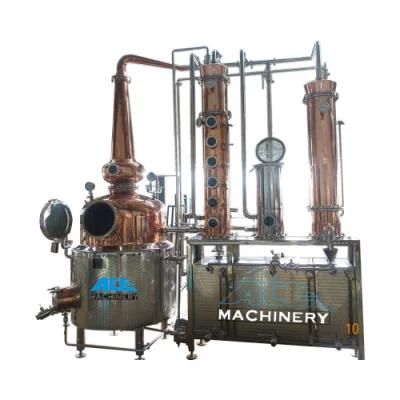 100-1000L Gallon Copper and Stainless Steel Double Boiler Distiller Still for Sale