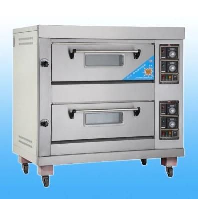 Commercial Bread Baking Electric 2 Decks 4 Trays Oven Pizza Cake Snack Dough Bakery ...
