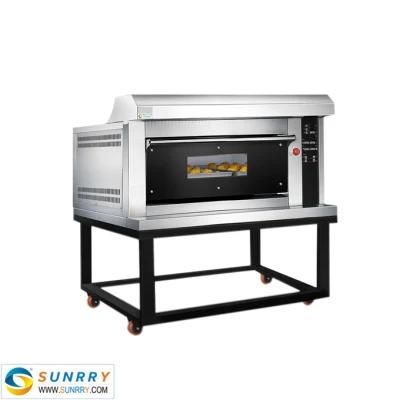 Bakery Baking Equipment Bread Gas Single Deck 3 Trays Gas Oven