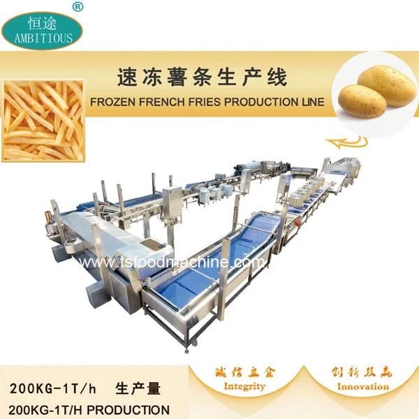 Frozen French Fries Production Line/Full Automatic Patato Chips Machine