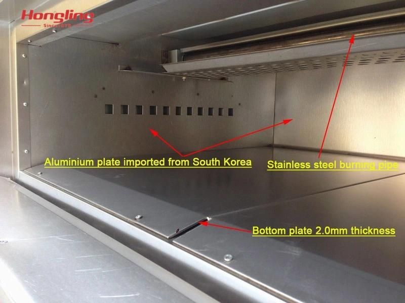 Single Layer 6 Tray Big Capacity Gas Oven for Bakery