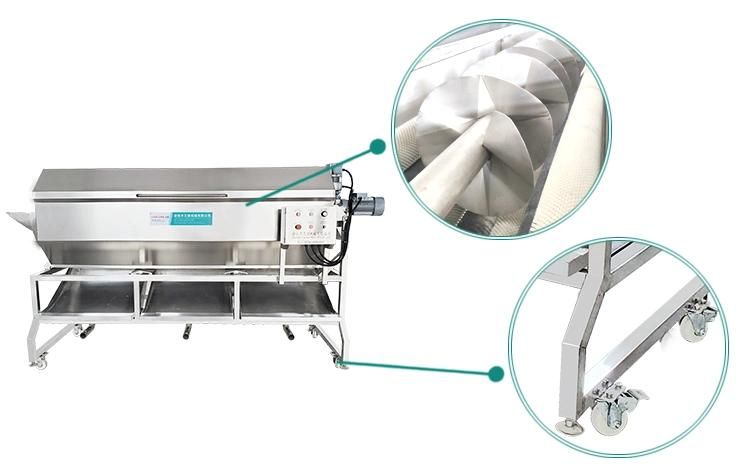 Screw Type Potatoes Peeling Machinery Industrial Automatic Potato Peeler Machine