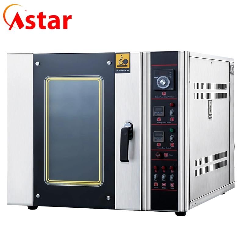 Wholesale Kitchen Bakery Equipment 5 Trays Gas Pizza Bread Cake Hot Air Convection Oven with Steam