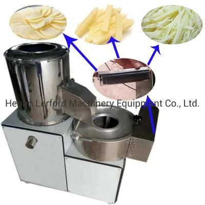 Electric Potato Vegetable Washing Peeling Potato Chips Cutting Machine Price