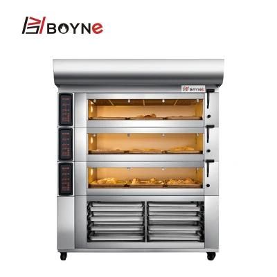 Three Deck Nine Trays and 8 Trays Cabinet Bakery Oven