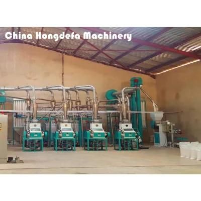 Small Capacity Maize Milling Plant Price 30t/24h Maize Flour Milling Line