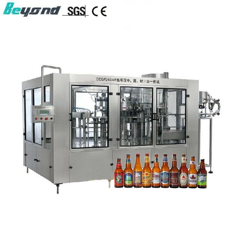 Psgc Series Glass Bottle Beer Washer Filler Capper Machine Line