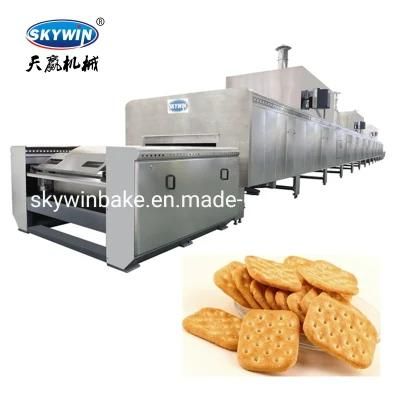 Skywin Top Quality Gas Heating Oven Automatic Biscuit/Cookie Machine