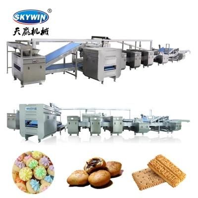 Skywin Hot Selling Automatic Industrial Soft/Hard Biscuit Production Line