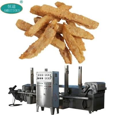 Conveyor Continuous Deep Fryer for Fried Eggplant