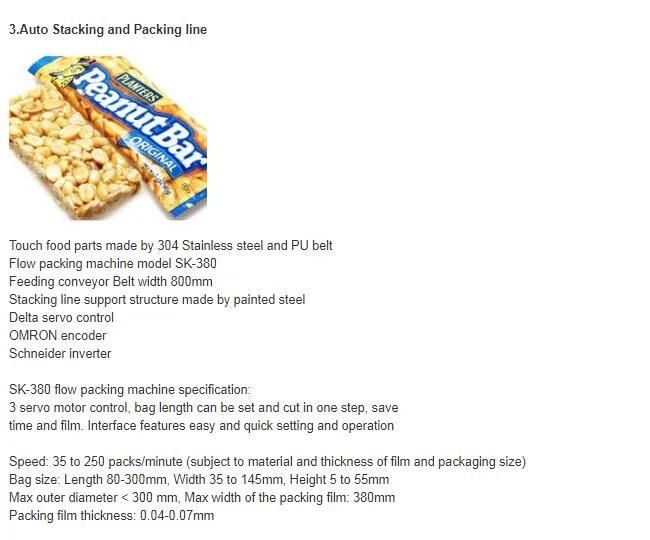 CE ISO9001 Automatic Peanut /Cereal Candy Bar /Sesame Production Line Machine