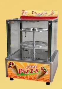 Pizza Cone Warmer Display Case With 16 Pieces Corn Warmer