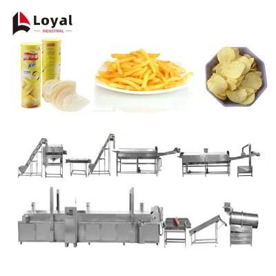 High Quality and Popular Pellet Fried Snack Chips Making Machine Frying Potato Chips ...
