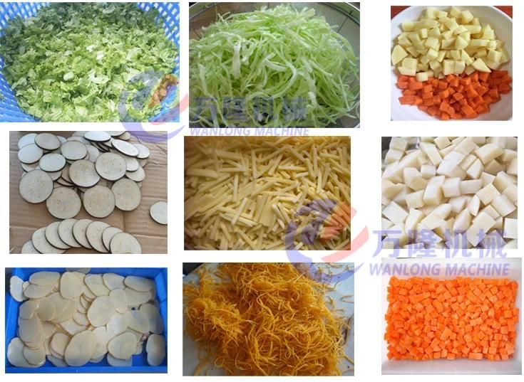 Automatic Leaf Vegetable Fruit Luttuce Salad Bubble Washing Cutting Processing Line
