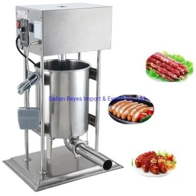Electric Stuffer 15L Stainless Steel Variable Speed Vertical Meat Filler