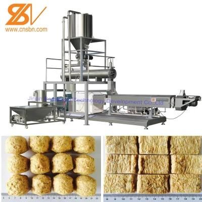 Textured Vegetable Meat Soya Protein Chunks Food Making Machine Processing Production Line