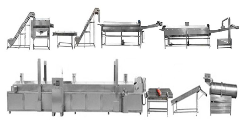 Fully Automatic Potato Chips Production Line French Fries Production Line