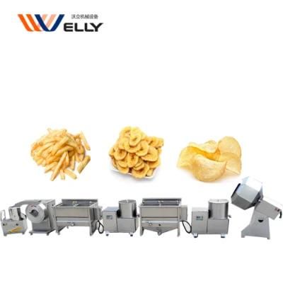 50-100kg French Fries Potato Chips Making Processing Line Machine Industrial