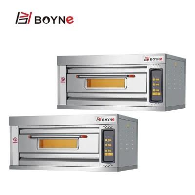 Stainless Steel Microcomputer Electric One Deck Two Trays Baking Oven