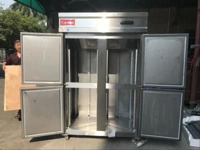 Commercial Kitchen Double Door Air Cooling Freezer