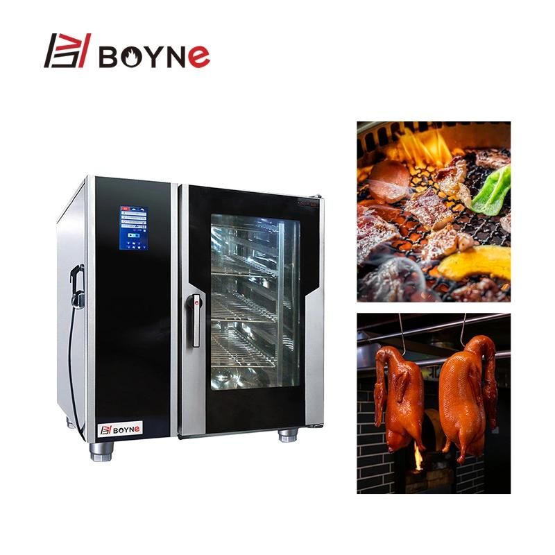 Hotel Kitchen 10 Tray Combi Oven with Touch Screen