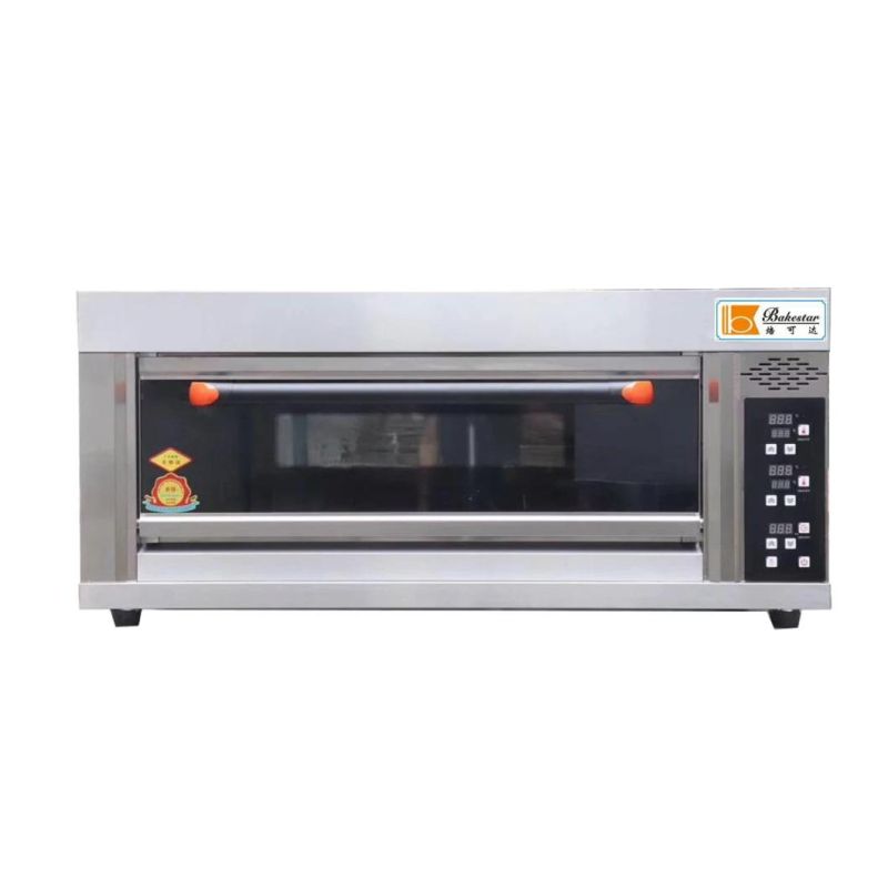 Sun Mate Electric Baking Equipment Pizza Smart Microcomputer Control Panel Silver 2 Deck 6 Trays Baking Oven