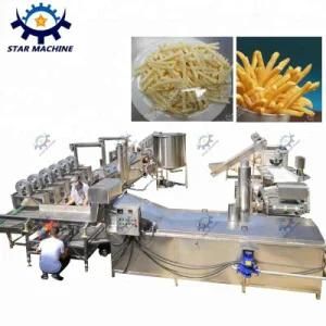Fully Frozen French Fries Line Potato Chips Line and Automatic Potato Chips Making Machine ...