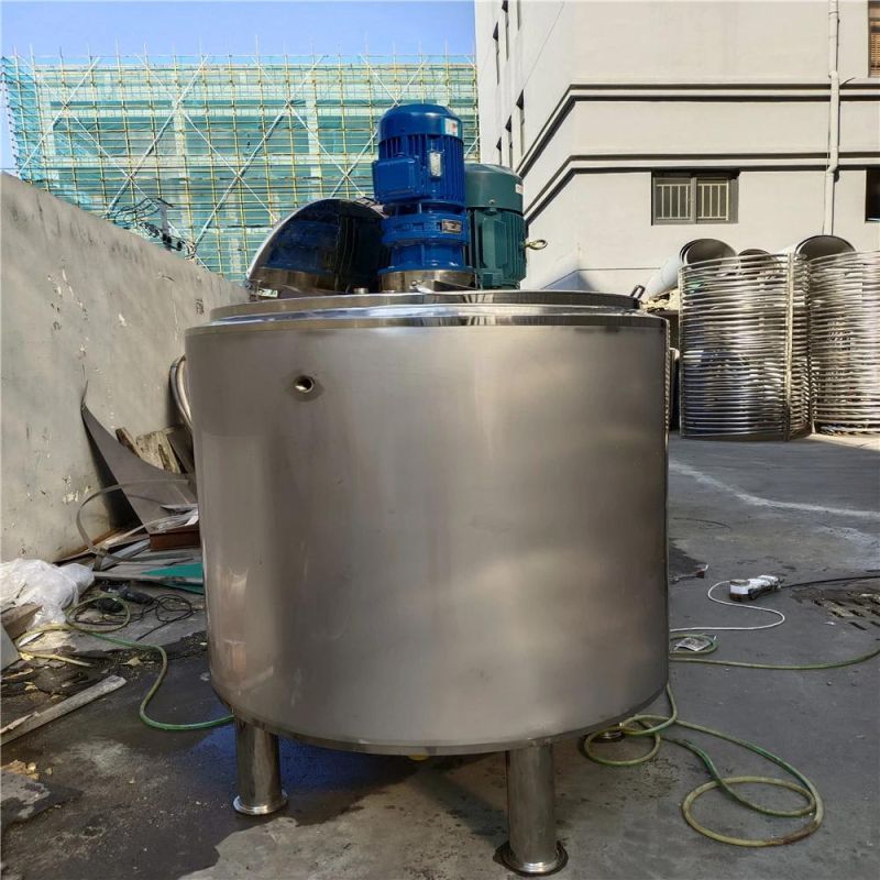 Stainless Steel Sanitary Jacket Storage Tank for Honey Milk Water Oil Chemical Liquid Storage Tank Mixing Tank
