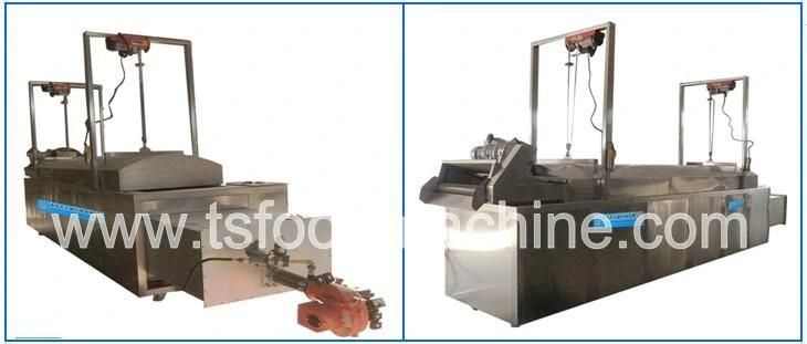 Automatic Gas Continuous Conveyor Fried Food Frying Equipment