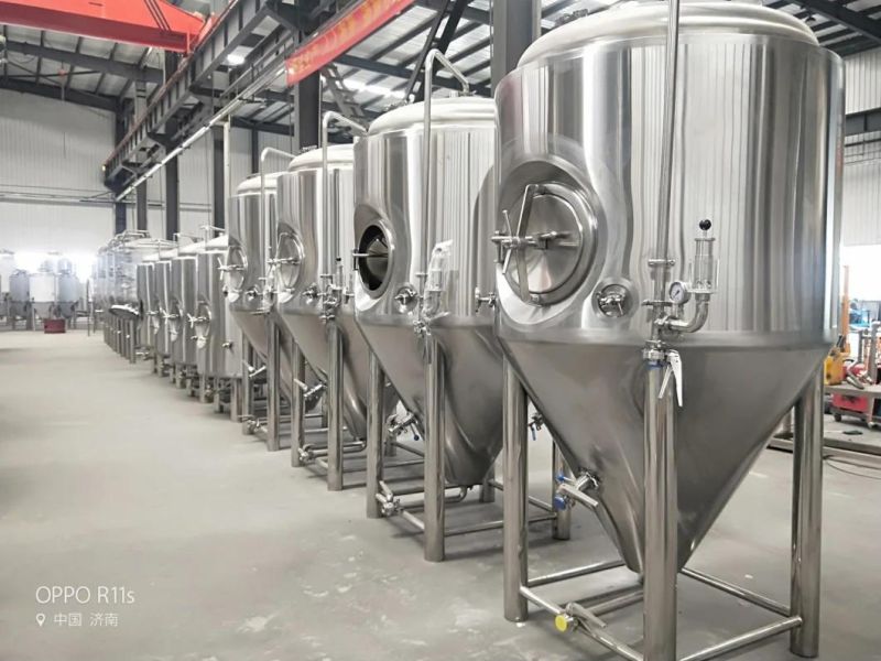 300L 400L 500L 600L 800L 1000L Customized OEM ODM Dimple Jacketed Insulated Yeast Beer Conical Cone Fermenting Fermenter