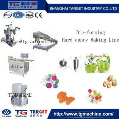 Two Colour Hard Candy Fruit Candy Making Line