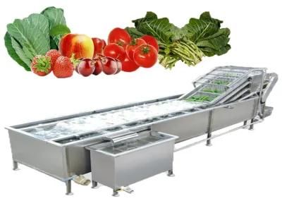 Large Capacity Fruit Vegetable Air Bubble Washing Equipment