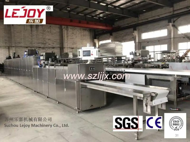 Chocolate Depositing Moulding Line Two Colours and Center Filling Machine