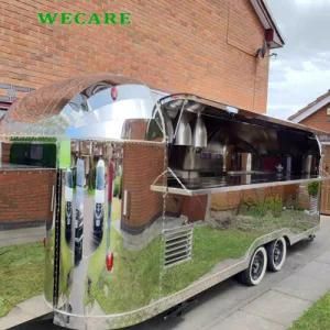 Stainless Steel Food Truck with Electric Generator