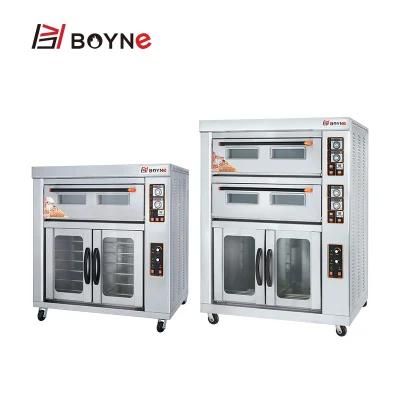 Electric Two Deck Four Trays Bakery Oven with Proofer
